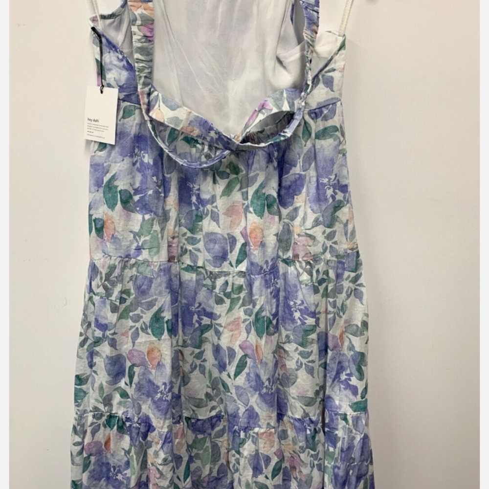 Bella Dahl Floral Maxi Dress - Purple and Green
